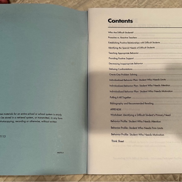 Succeeding with difficult students- workshop participant booklet- Lee Canter - Picture 2 of 7